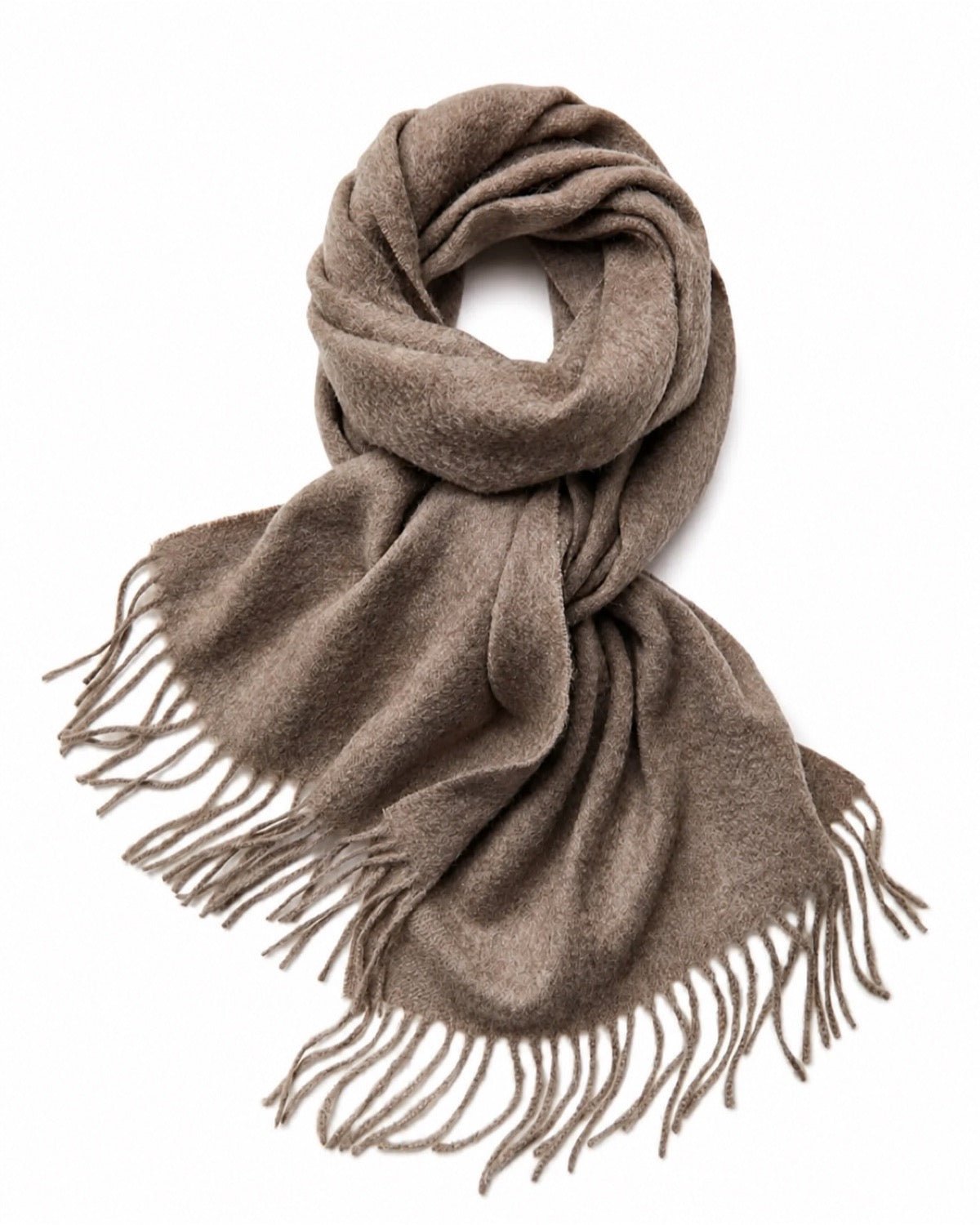Luxury soft cashmere wrap in camel color, fall-winter
