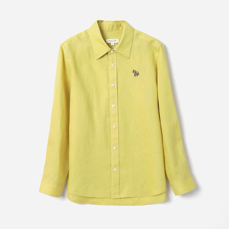 Oversized Long Sleeve Embroidered Horse pure linen Blouse