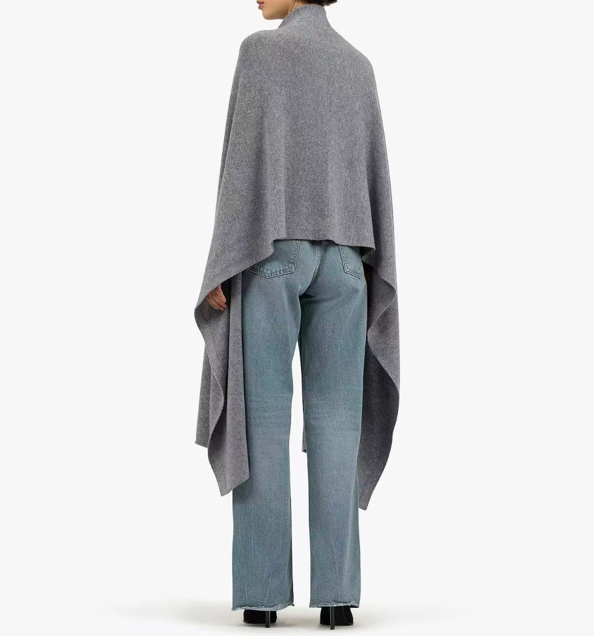 Premium 100% Cashmere Blanket Scarf – Cozy Oversized Wrap for Fall and Winter