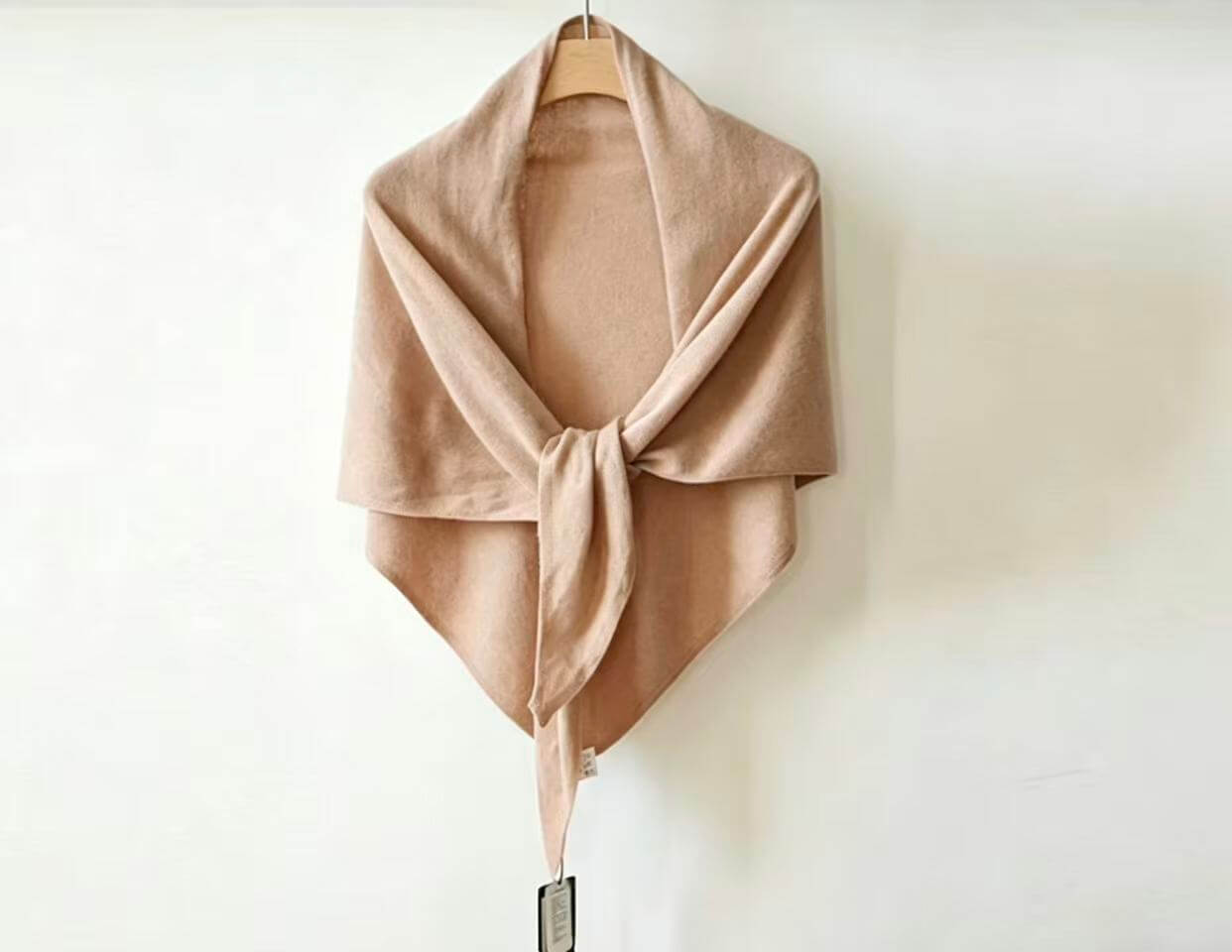 premium cashmere triangle scarf elegant minimalist shawl for everyday luxury wear