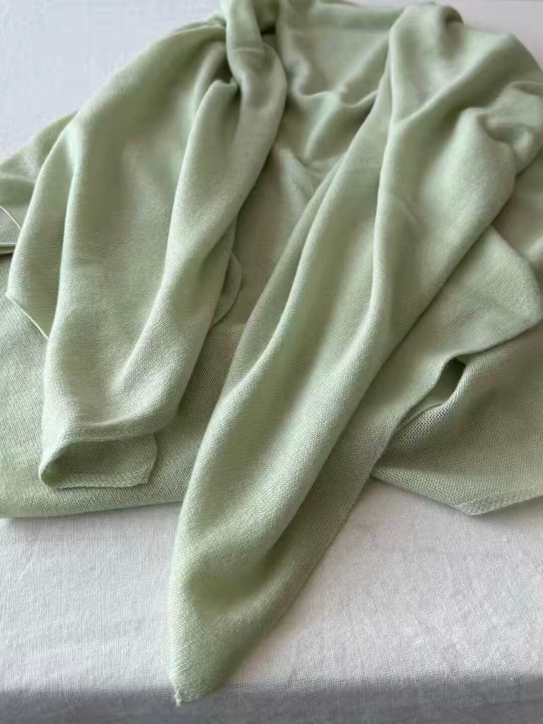 Pure cashmere square wrap convertible into triangle scarf or blanket