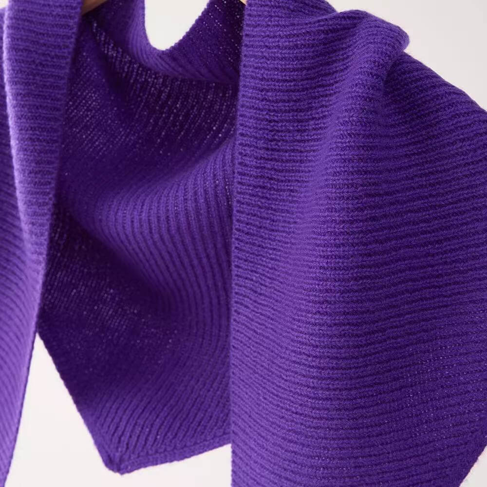 Small colorful cashmere triangle neck scarf 66 g