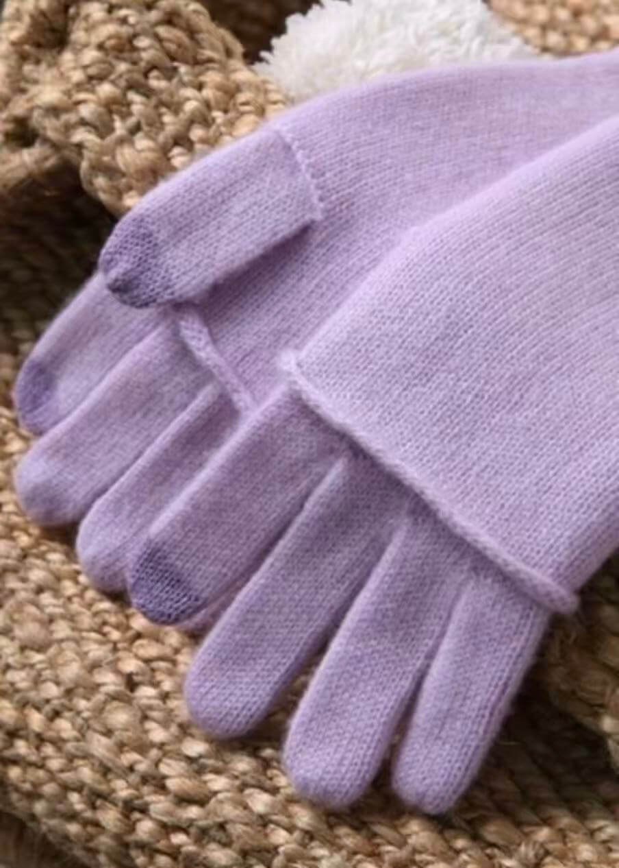 Soft and warm cashmere gloves for women winter essential