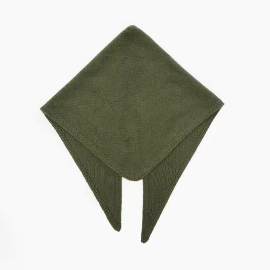 100% cashmere triangle neckerchief scarf with decorative edge