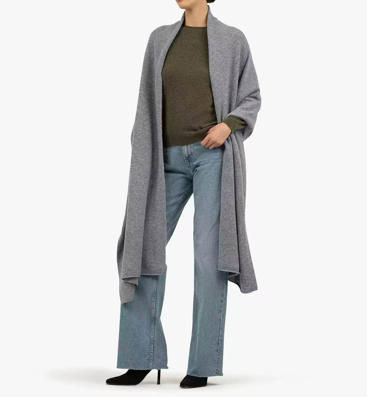 Women’s Extra Long Cashmere Scarf Wrap – Warm Lightweight Luxury Shawl