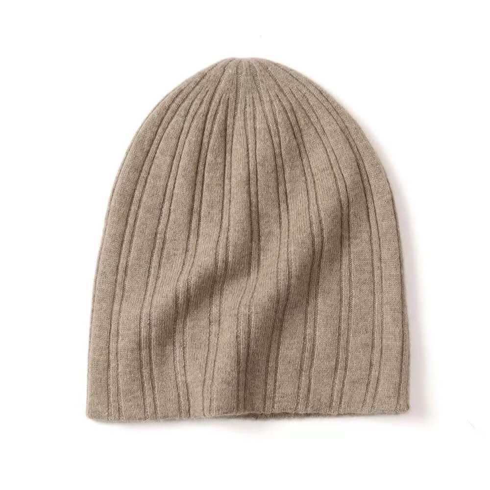Women's cashmere beanie hats double layers