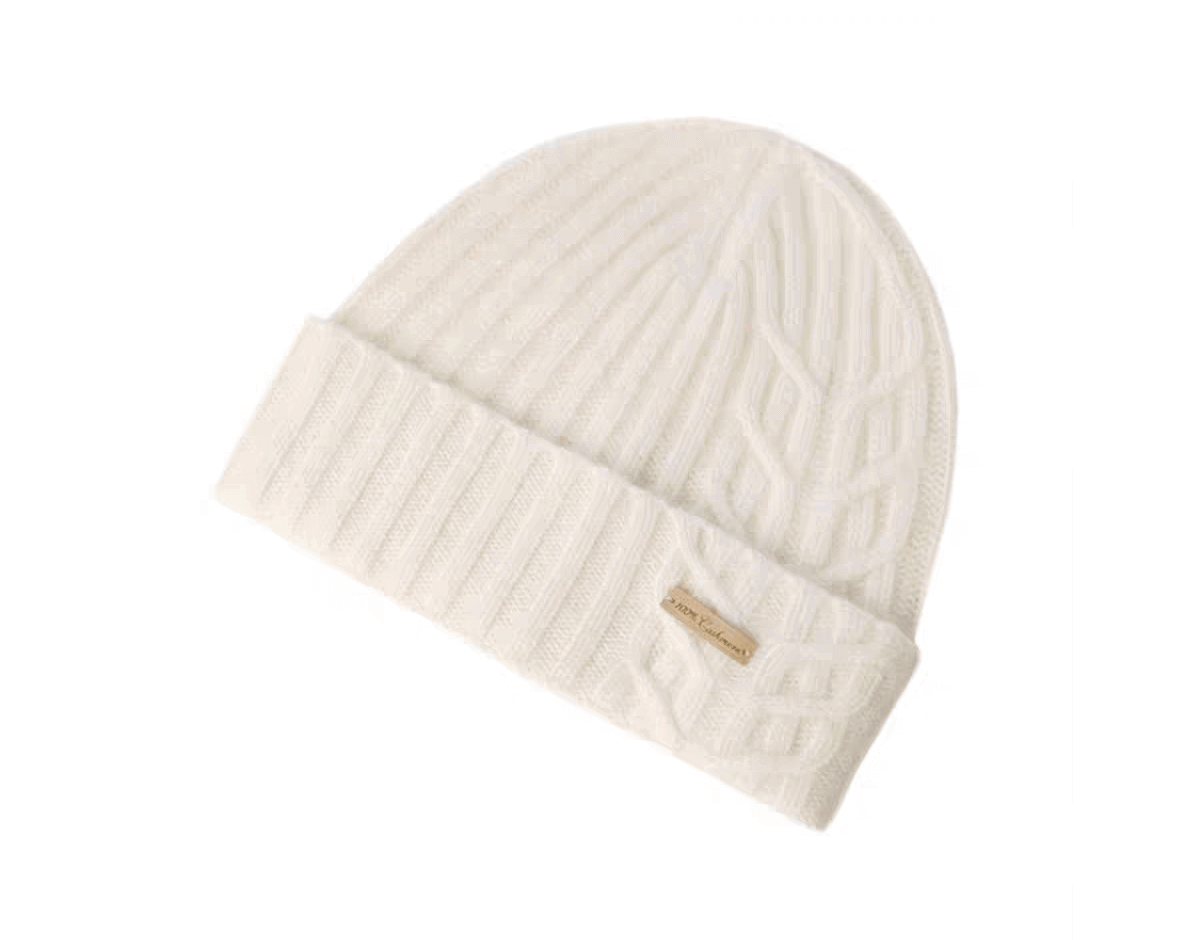 High-end women’s cashmere knit hat luxury accessories