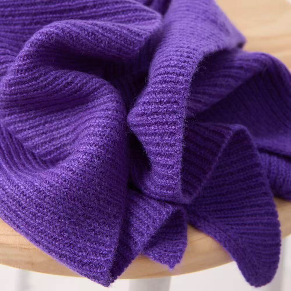 Women’s knit cashmere bandana scarf in saturated colors