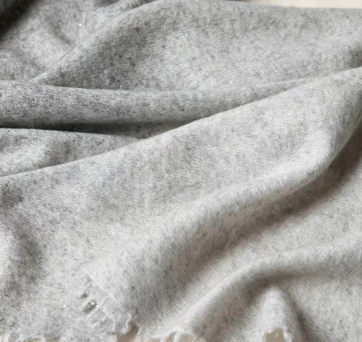 Women’s lightweight cashmere sequin shawl 180 by 70 cm