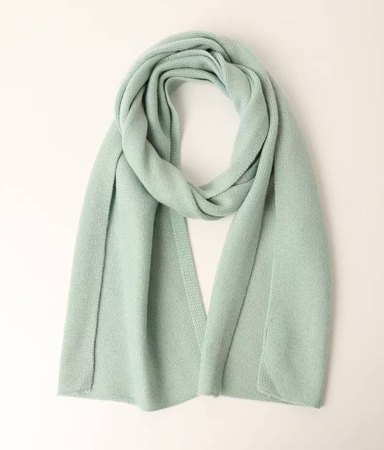 aqua green 100% cashmere scarf breathable soft unisex scarf