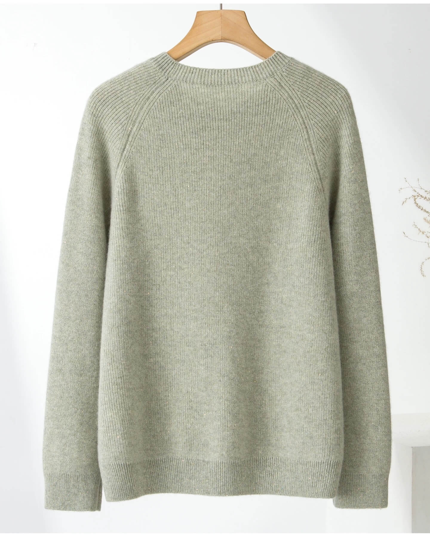 100% Cashmere Ribbed Pullover Sweater