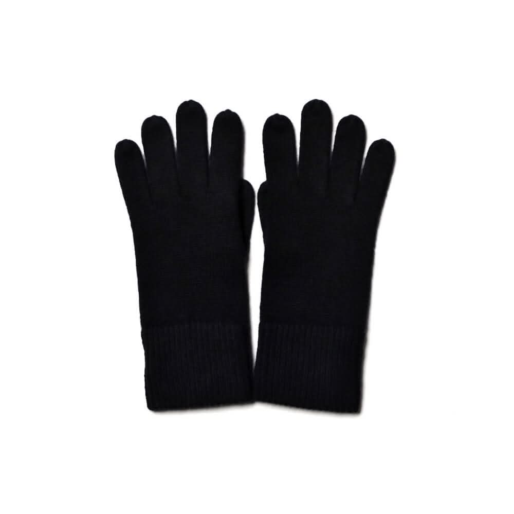 Women's solid color cashmere knitted gloves 