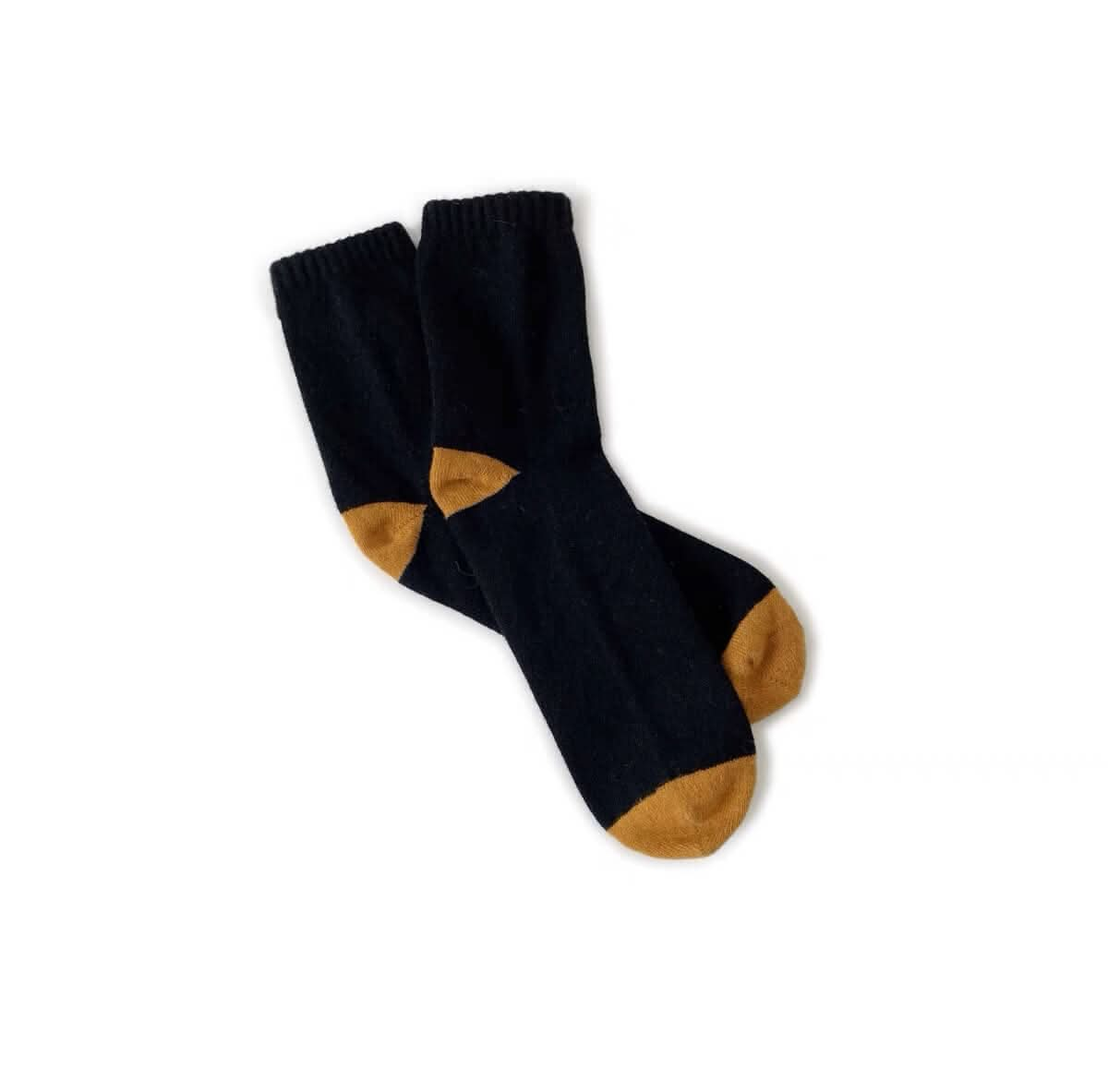 men's cashmere socks in black