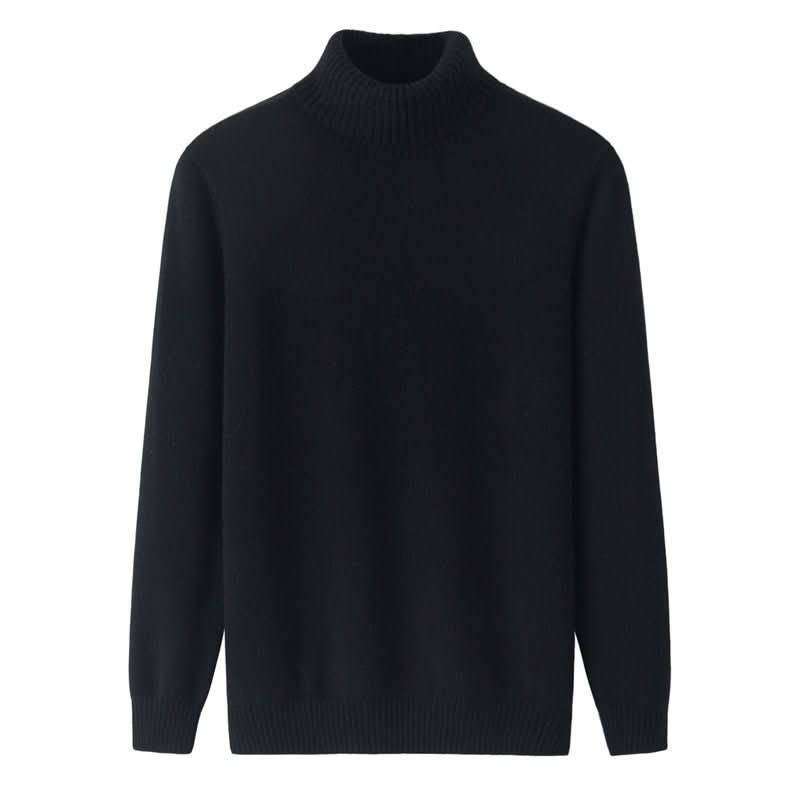 black men's cashmere sweater turtle neck, a must have cashmere men's sweaters in cold winter