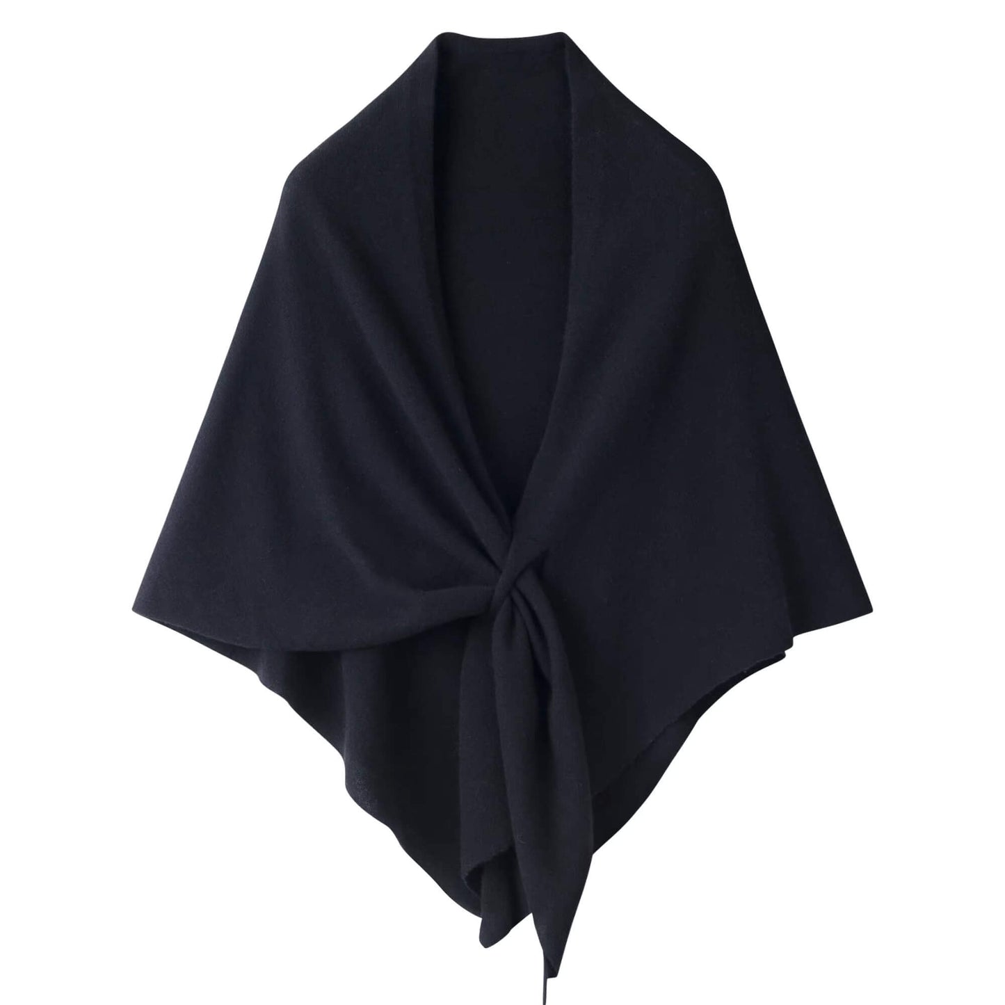 Versatile cashmere triangle shawl for travel and daily wear