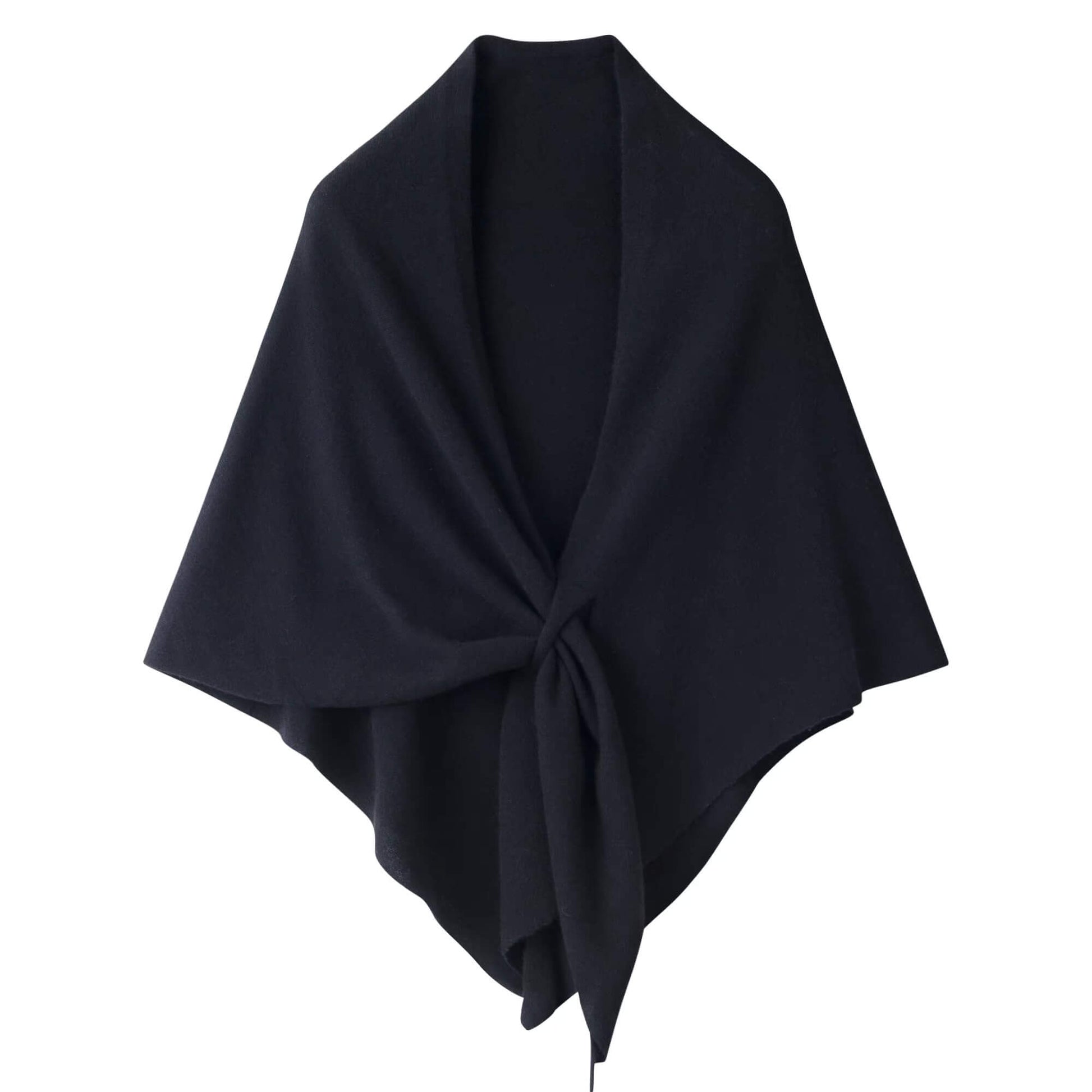 Versatile cashmere triangle shawl for travel and daily wear