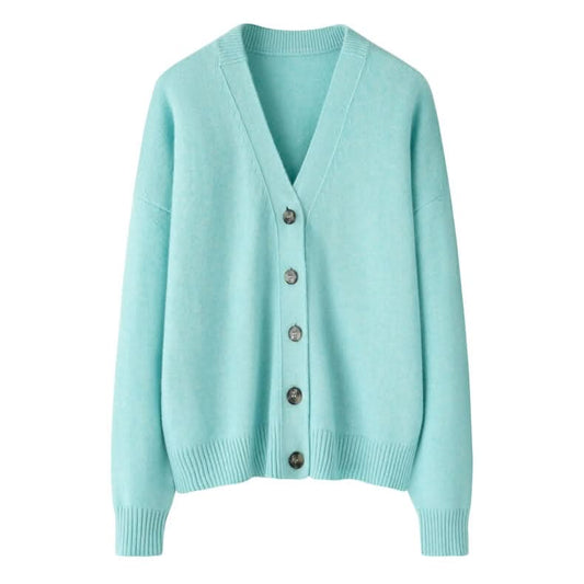 Women's cashmere cardigan sweater. Coziest, warmest, coolest cashmere sweater