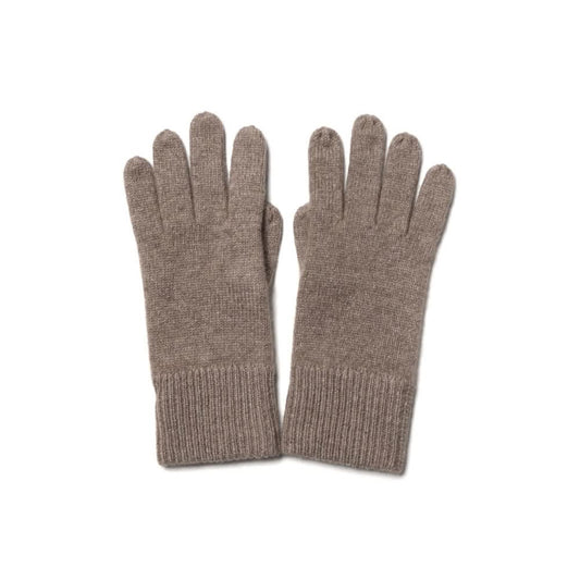 Women's solid color cashmere knitted gloves