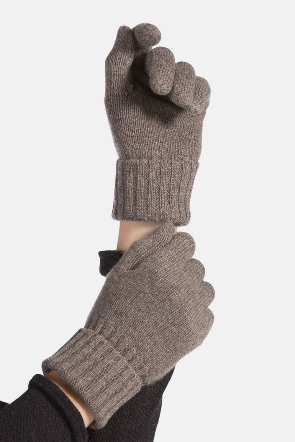 Women’s 100% pure cashmere gloves in 12 colors, ultra-soft luxury winter knit gloves for cold weather