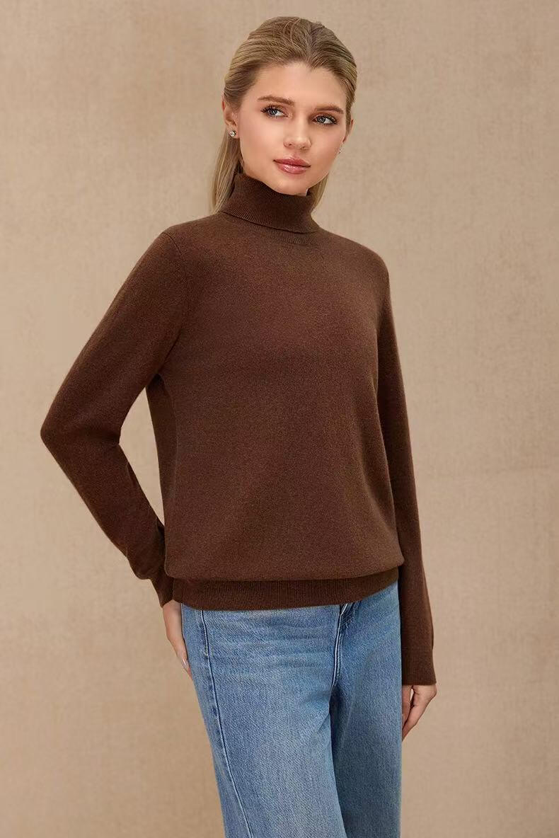 camel cashmere sweater women minimalist wardrobe essential