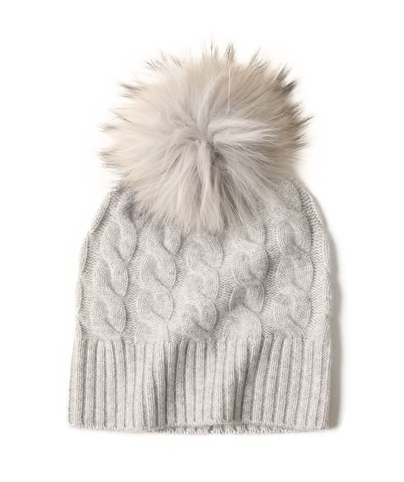 pure cashmere ribbed beanie hats