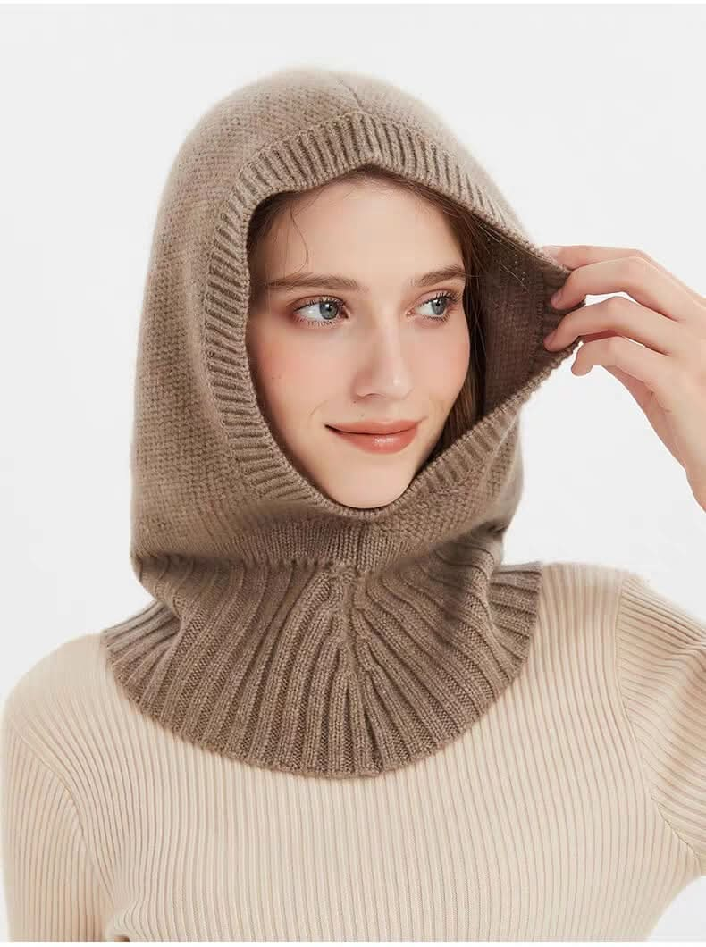 cashmere hoodie scarf hats for women