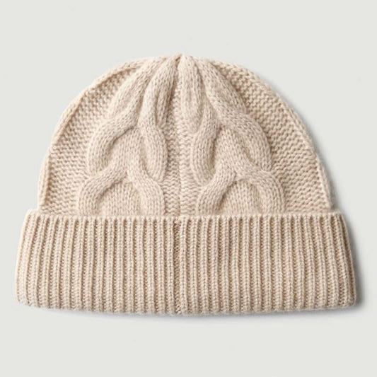 Large Chunky Oversized Cable Knit Beanie Hat