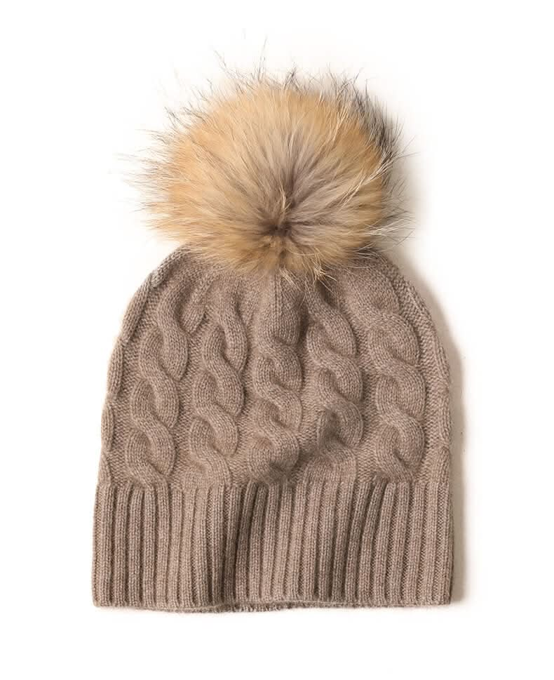 pure cashmere ribbed beanie hats