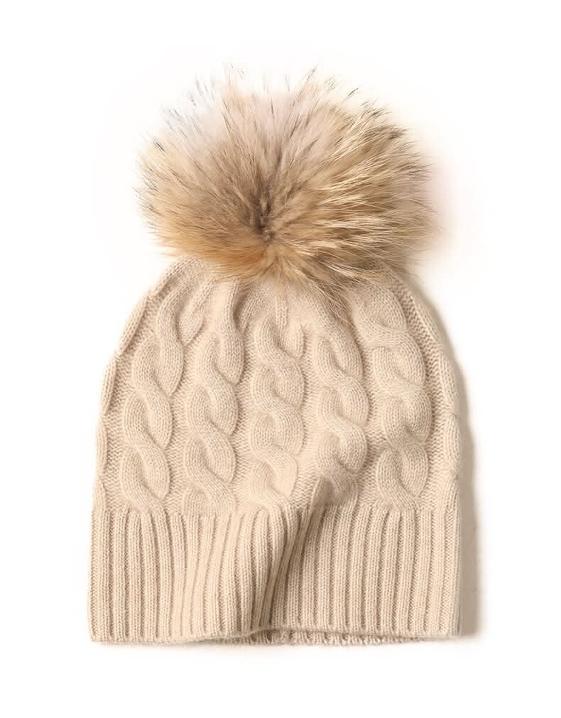 pure cashmere ribbed beanie hats