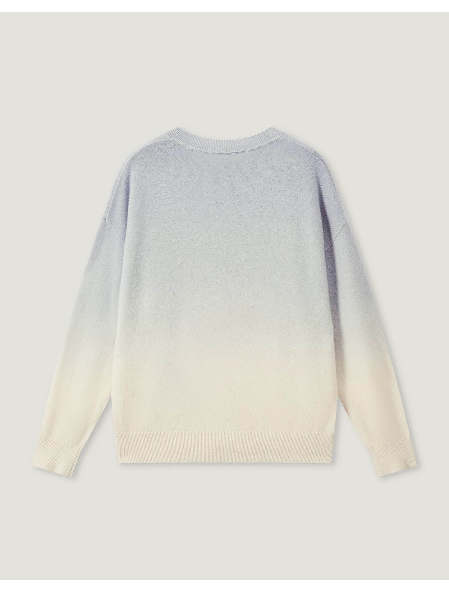 Cloud-soft women’s cashmere knit in pastel ombré tones