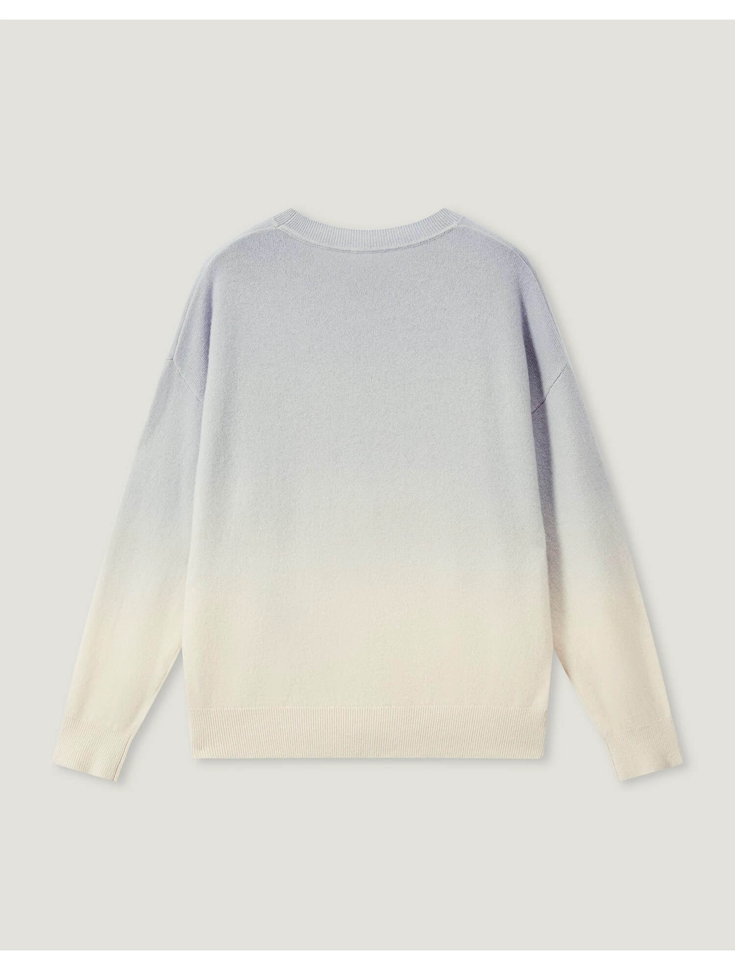 Cloud-soft women’s cashmere knit in pastel ombré tones