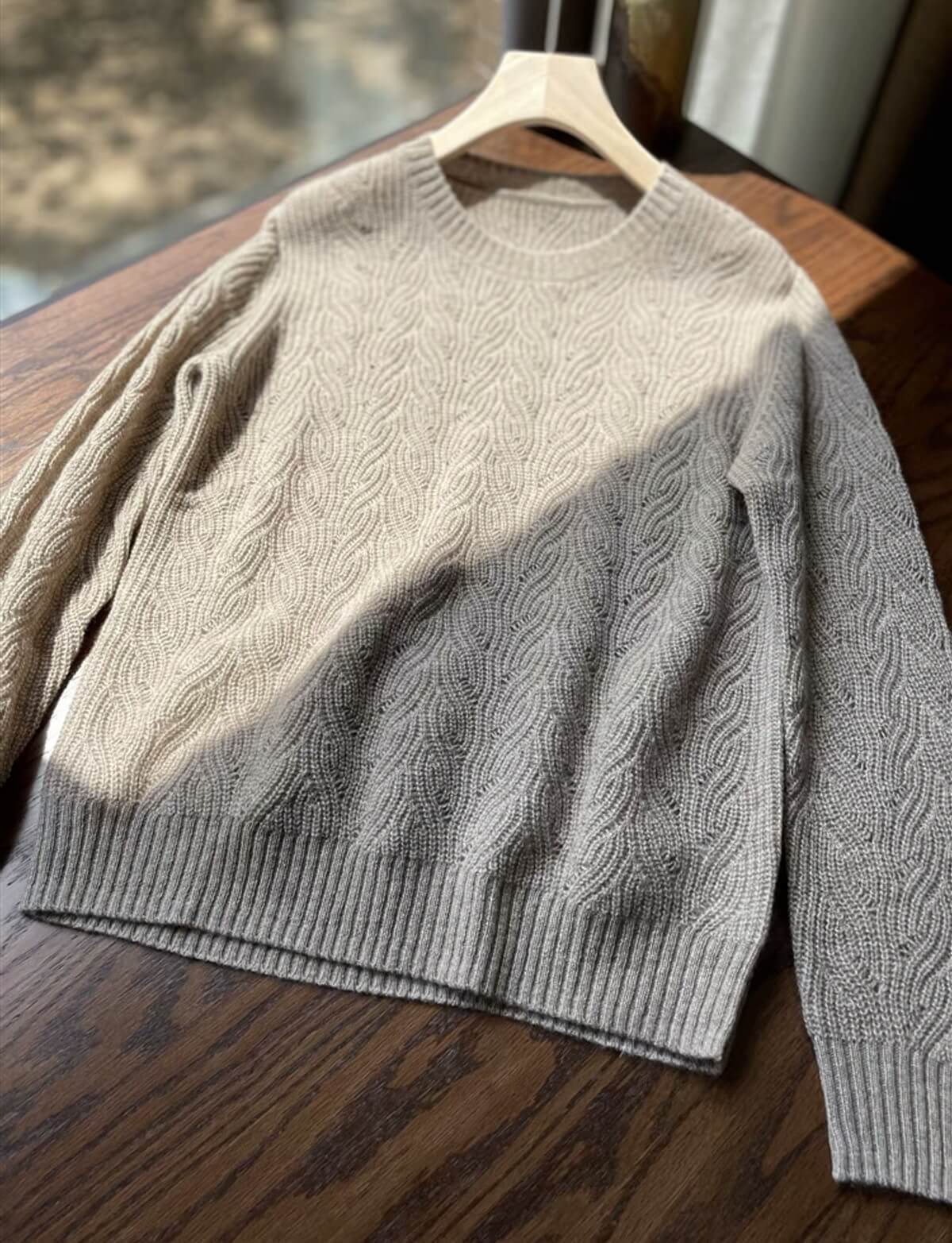 Luxurious 100% Cashmere Sweater for Women – Featherlight Warmth with Artful Elegance in camel 