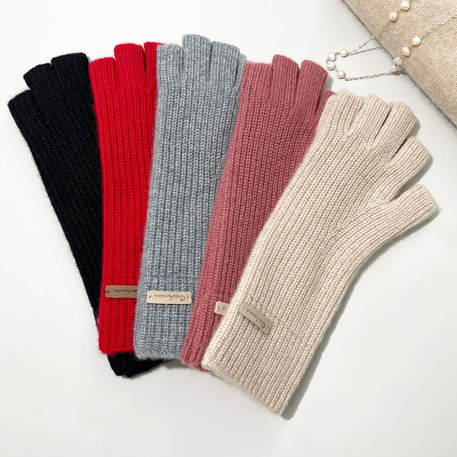 women pure cashmere gloves