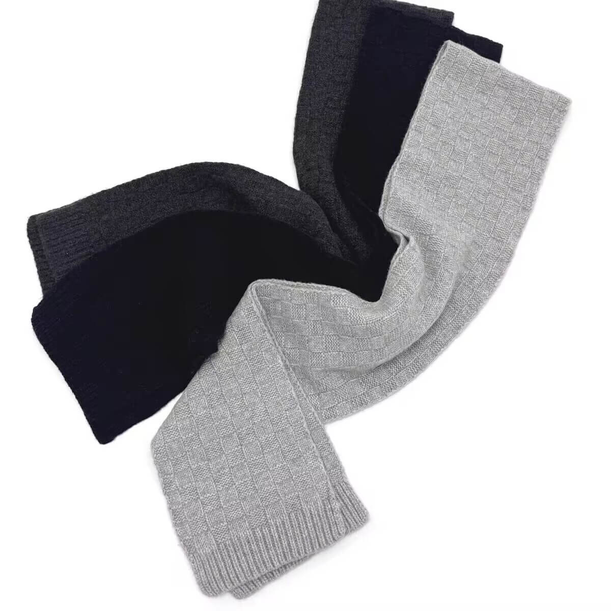 men’s cashmere knit hat,winter cashmere accessories men,	men’s ski cashmere set