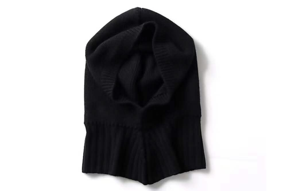 women's Cashmere Balaclava Hats in black 