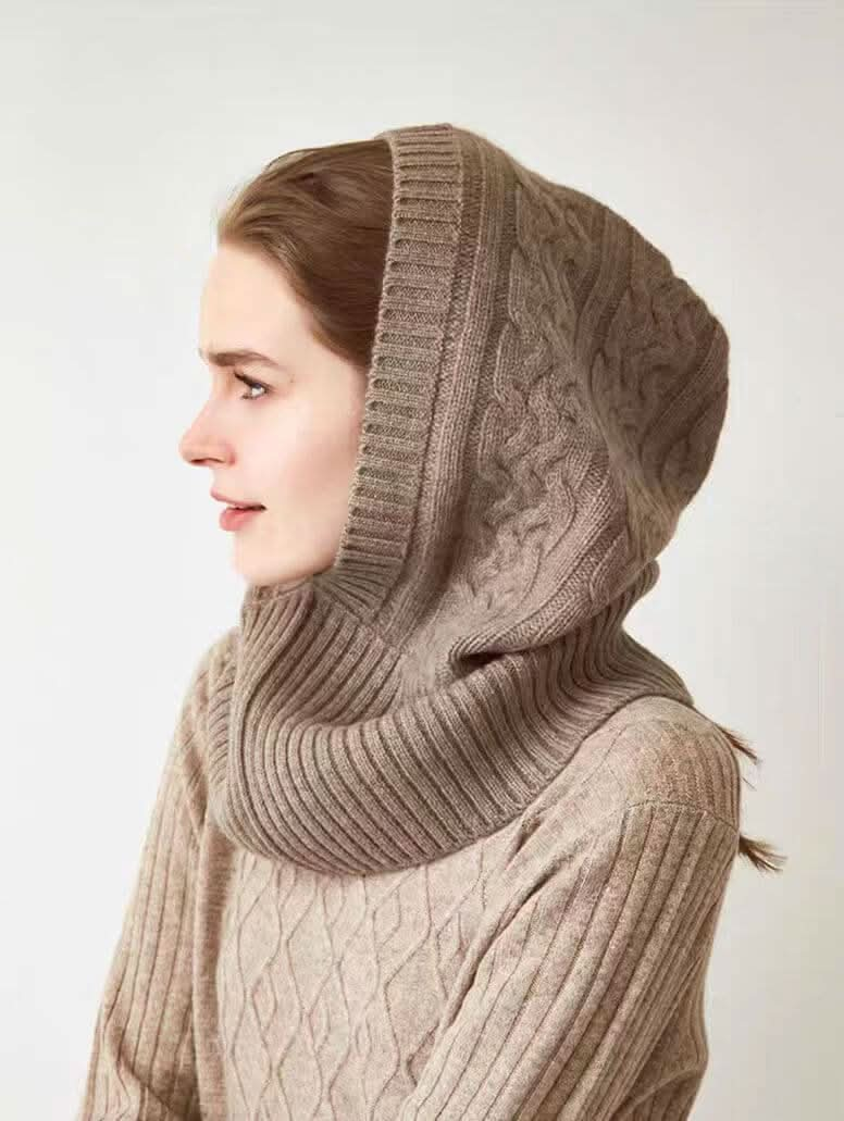 Luxurious 100% Cashmere Balaclava hat for Outdoors