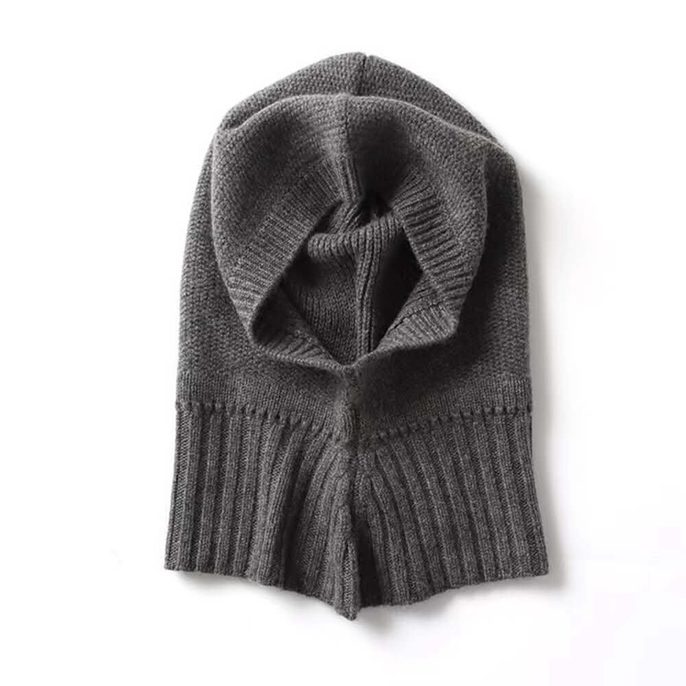 women's Cashmere Balaclava Hats in grey