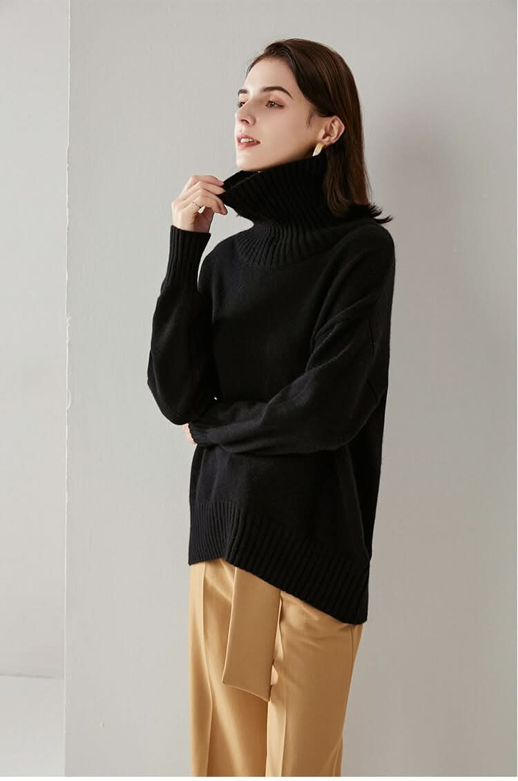 Women's Cashmere Sweater Classic black colors, neutral tones, vibrant shades, patterns 