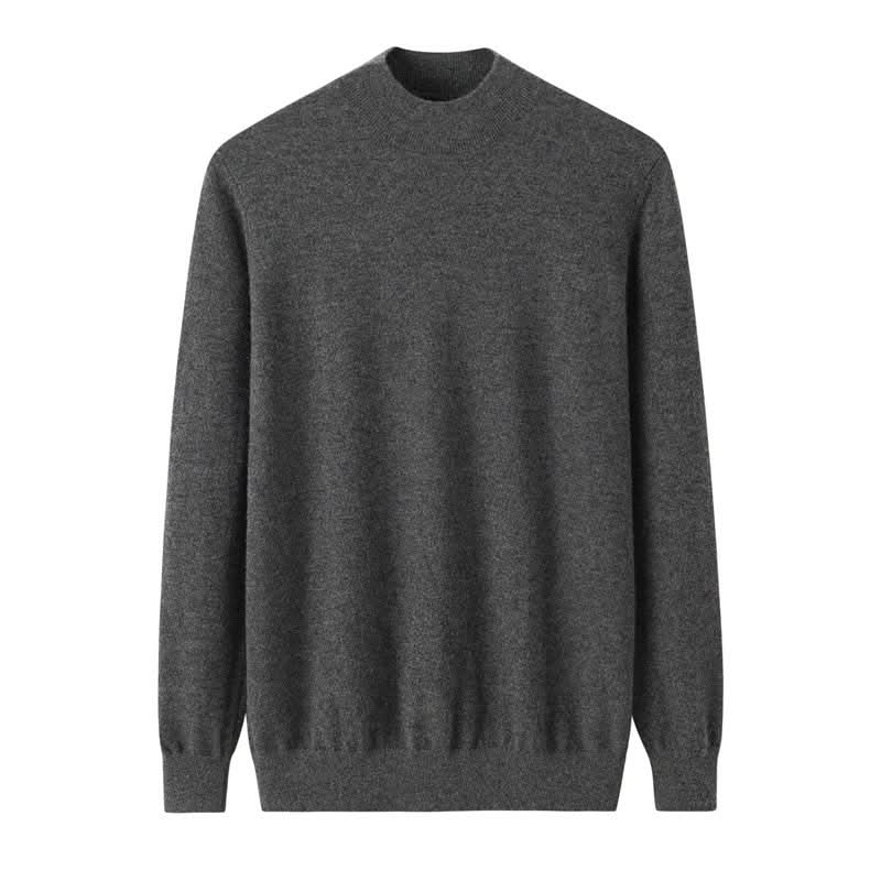 cashmere mock neck sweater for men