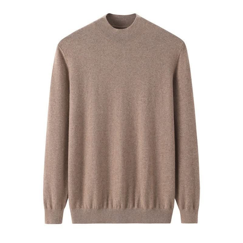 cashmere mock neck sweater for men