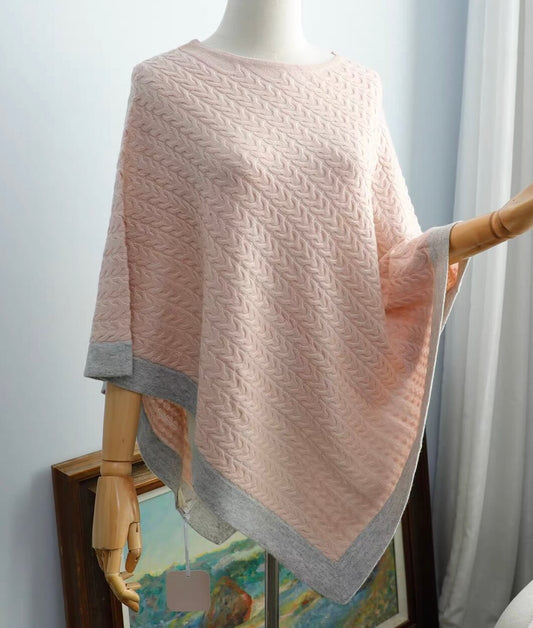 Warm and Stylish 100% Cashmere Poncho for Women