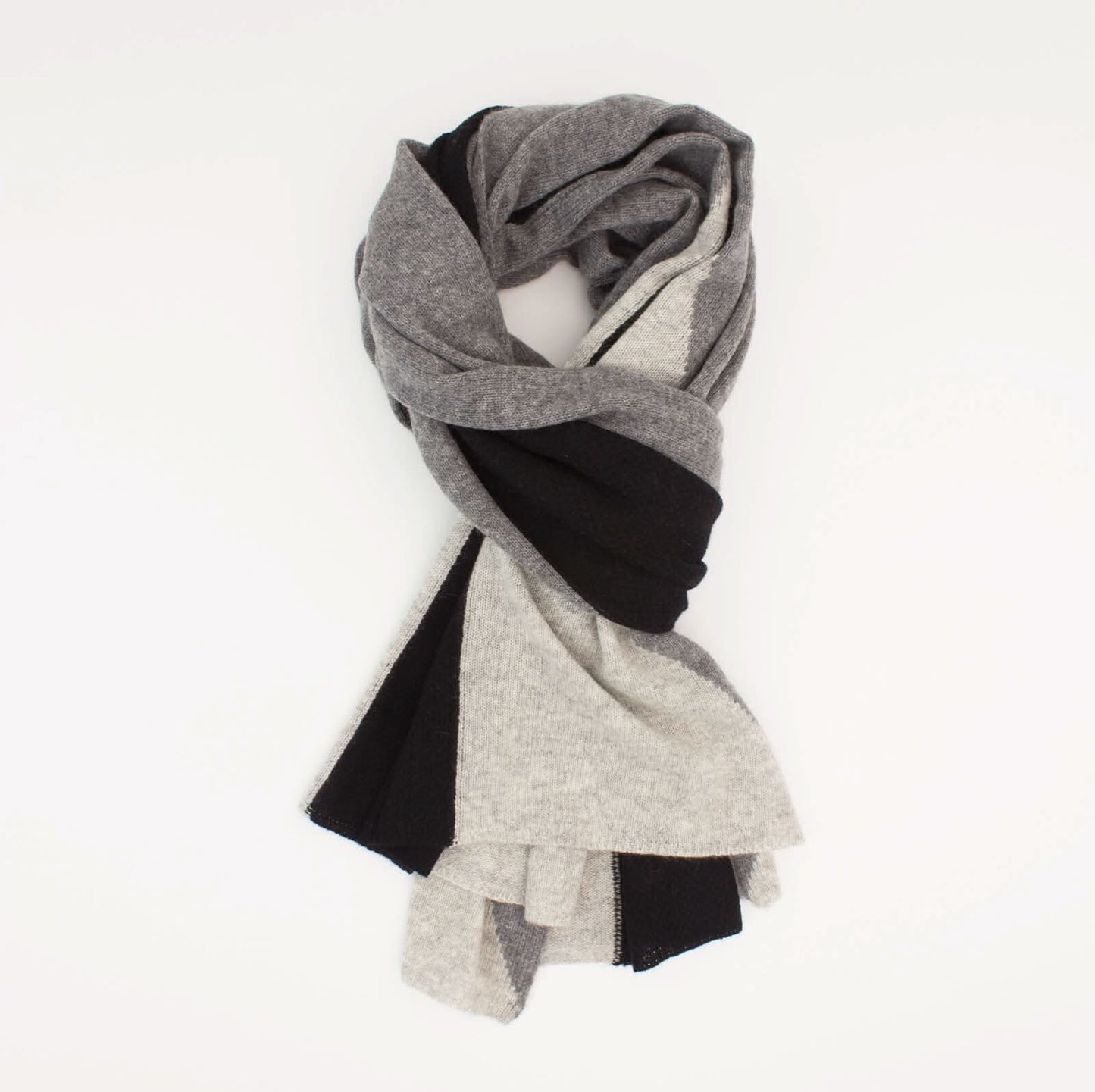 cashmere scarf green and grey