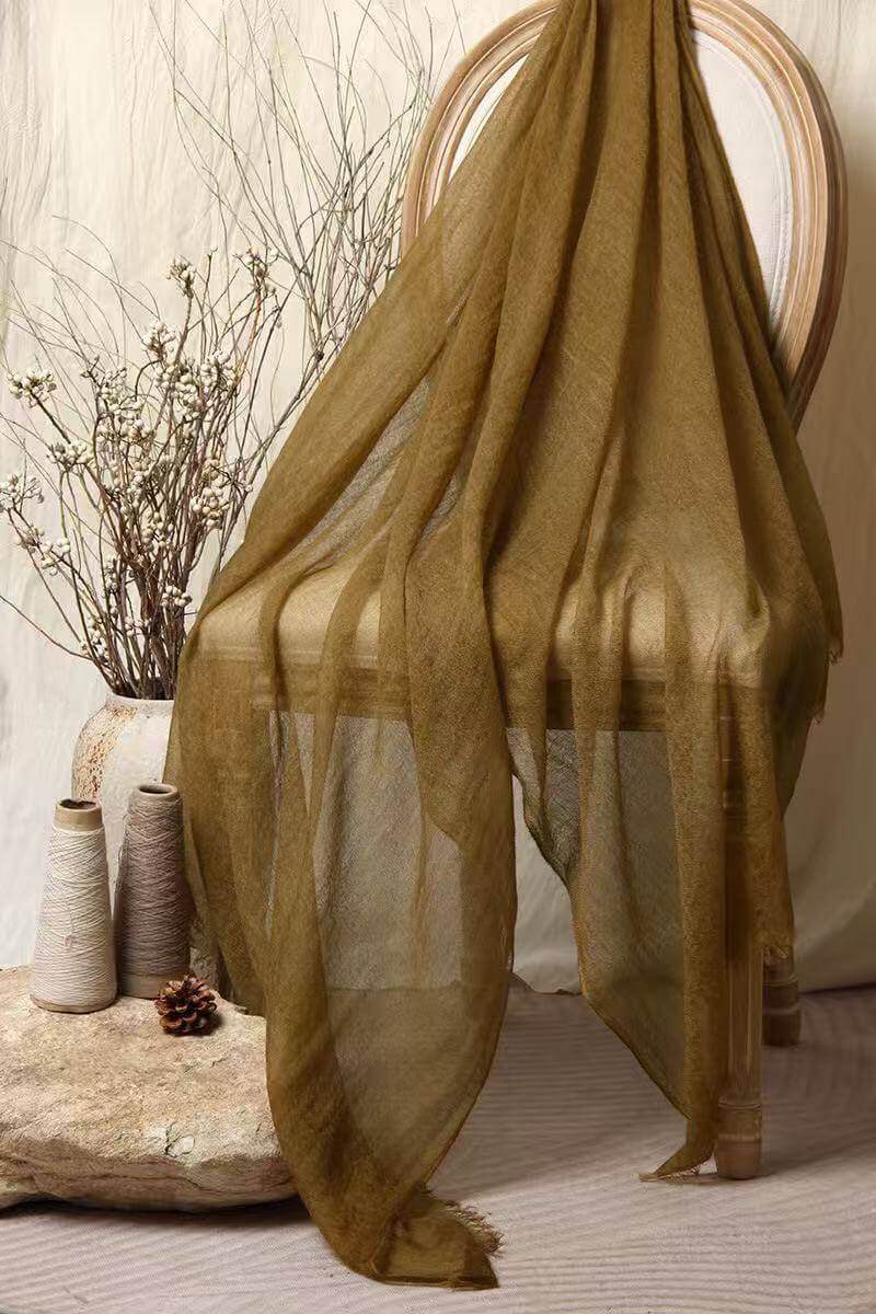 100% Cashmere Ultra-Light Textured Shawl Scarf | Luxury Wrap for Women