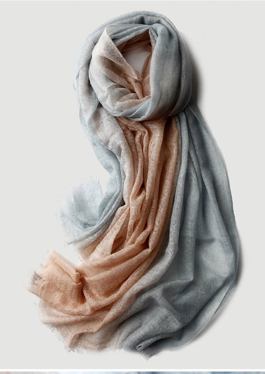 Feather-Light 100% Cashmere Gradient Wrap