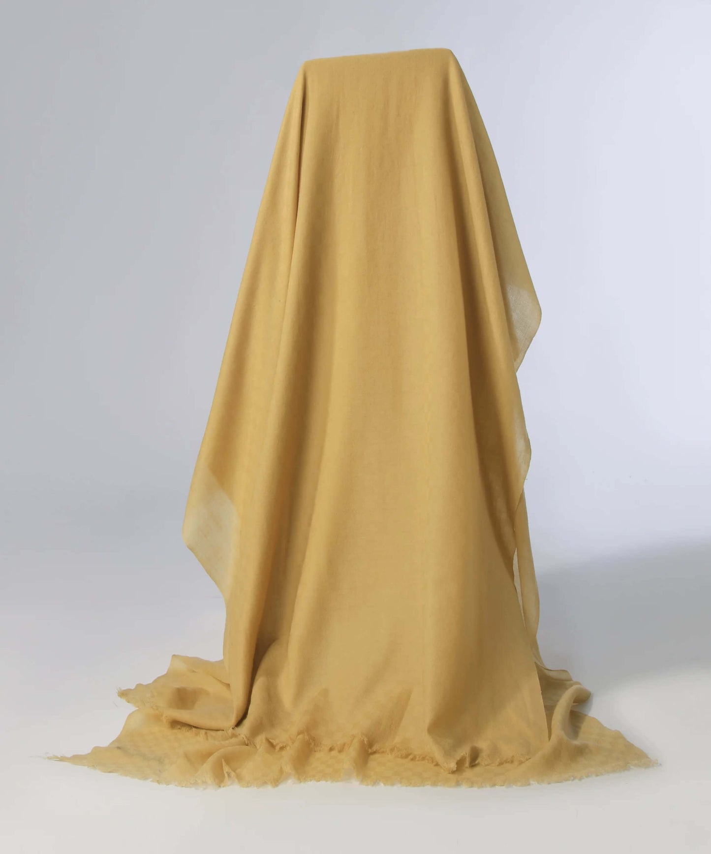 Soft breathable cashmere wrap scarf with jacquard checker texture