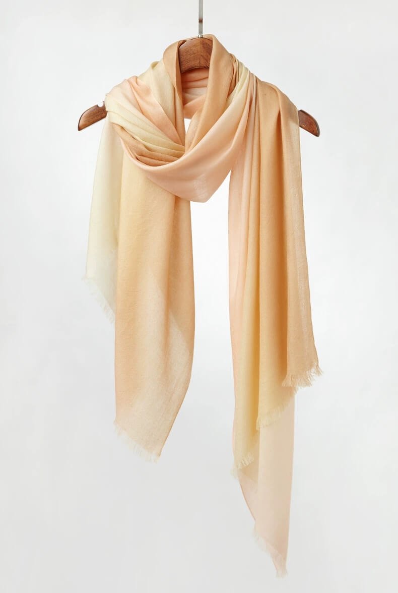 women's 3 colors ombred cashmere scarf. the best cashmere shawl for women or ladies