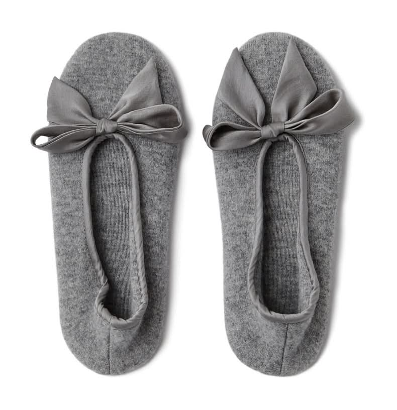 Women's cashmere slipper shoes