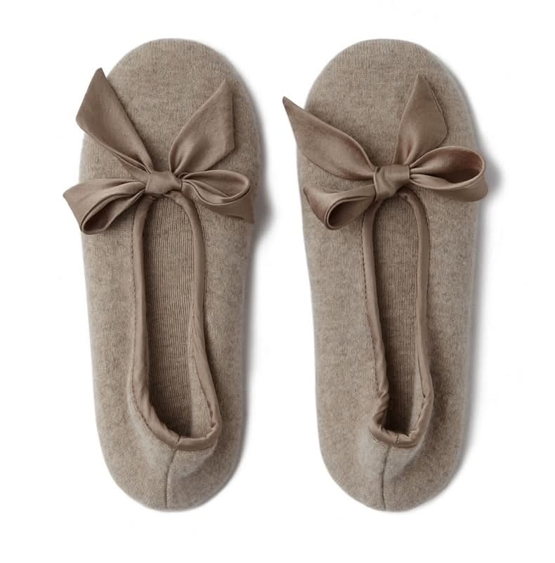 cozy luxury Women's cashmere slipper shoes