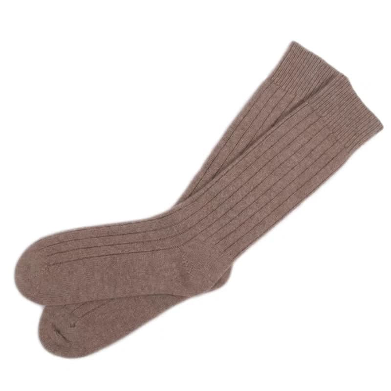 cashmere ribbed socks 