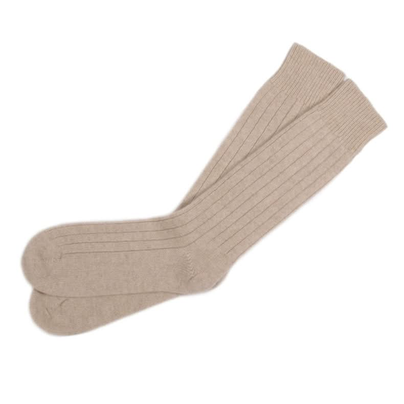 cashmere ribbed socks 